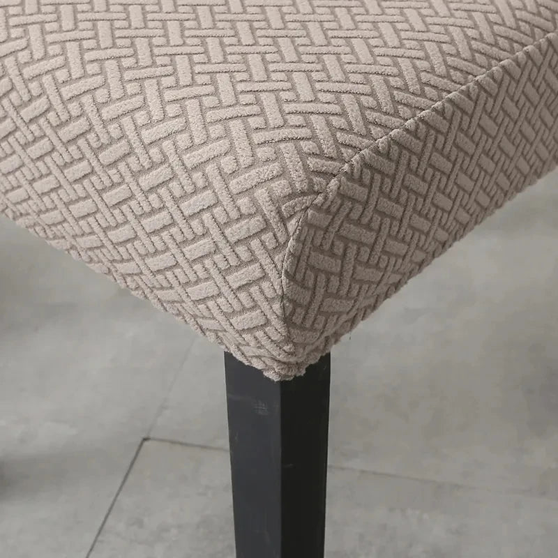 Brehn | Stuhlhusse Velvona | Elastisch & Dick Gepolstert | Jacquard-Stretchbezug | Waschbar & Knitterfrei