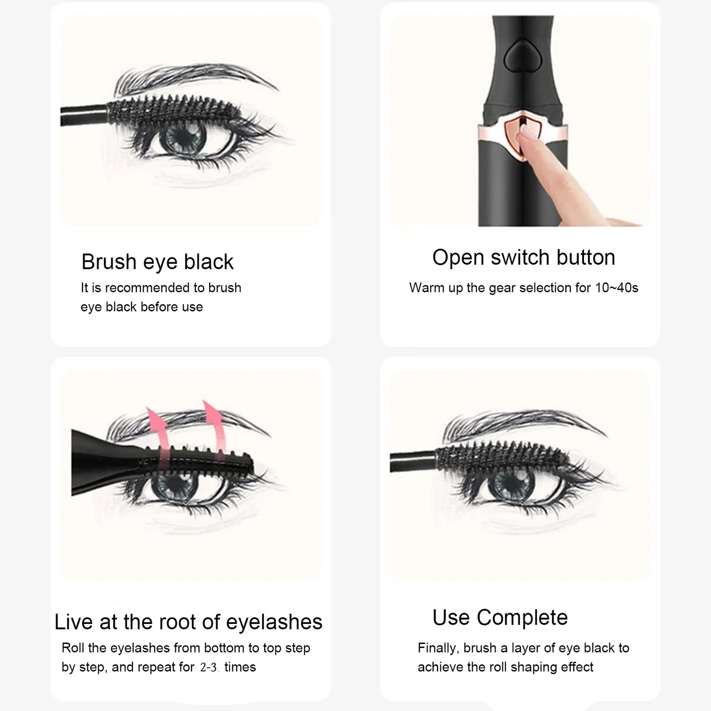 Brehn | Praktisches Beauty Anti-Brennungs Elektrisches Wimpernwickelgerät