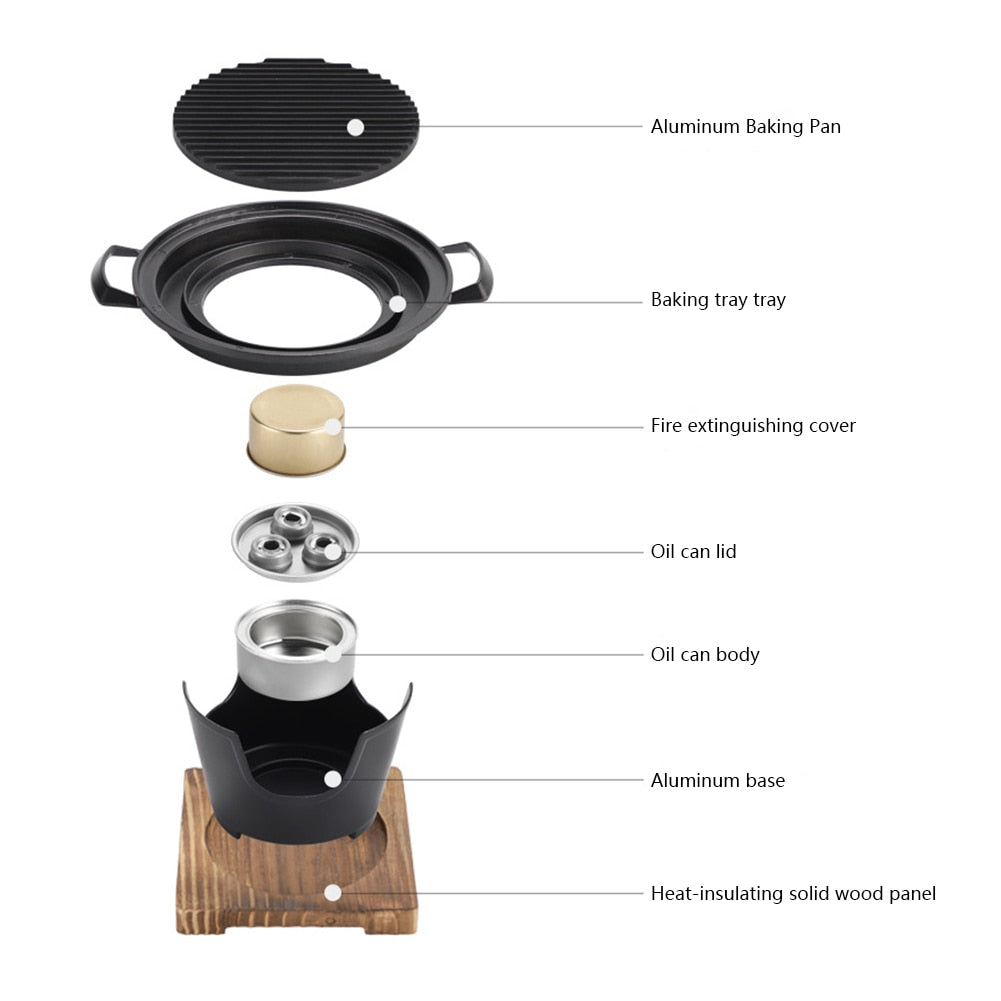 Mini BBQ Antihaft Japanischer Grill | Brehn