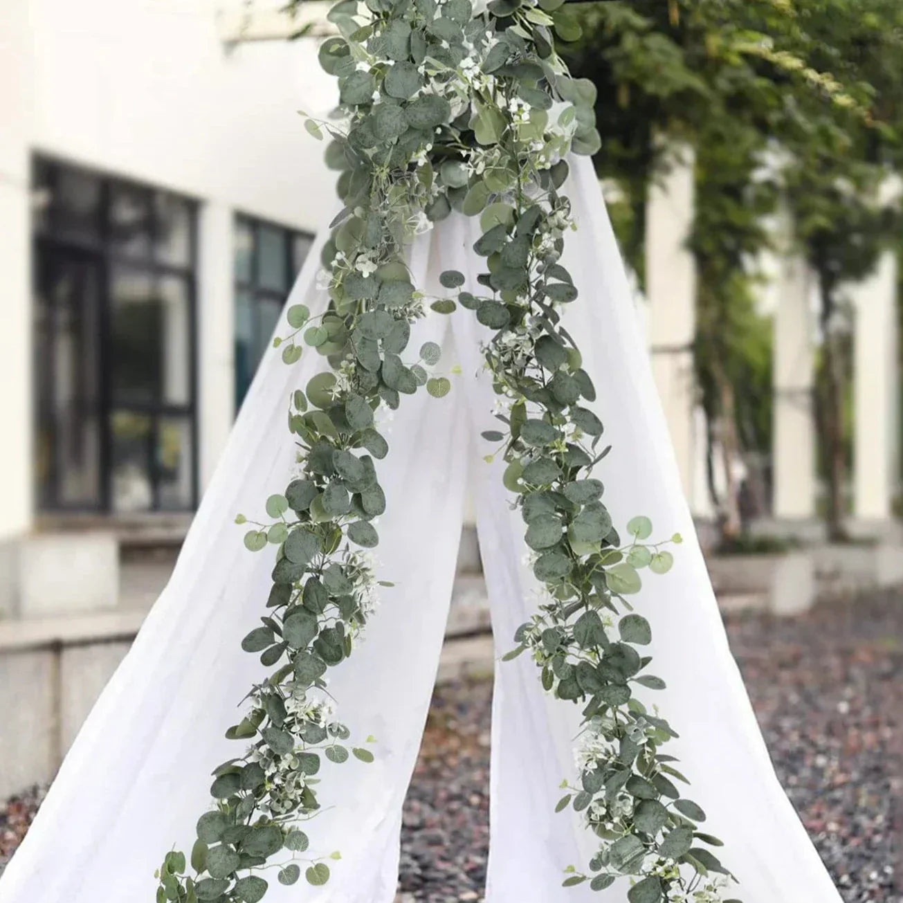 Brehn | Girlande - EucaGreen - Künstlicher Eukalyptus - 2-teiliges Set