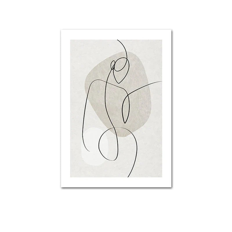 Skandinavische Minimalistische Geometrische Dunkle Neutrale Farben Wandkunst Fine Art Leinwanddrucken Moderne Abstrakte Bilder Für Wohnzimmer Wohnkultur | Brehn