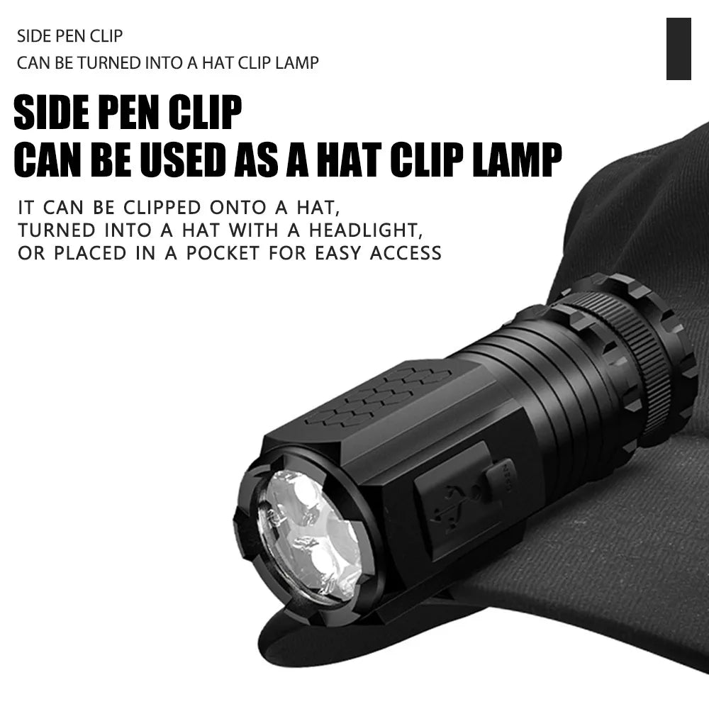 Mini Leistungsstarker Strahl Außen EDC Taschenlampe | Brehn