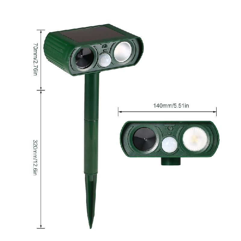 Solar Powered Ultrasonic Animal Repeller | Brehn