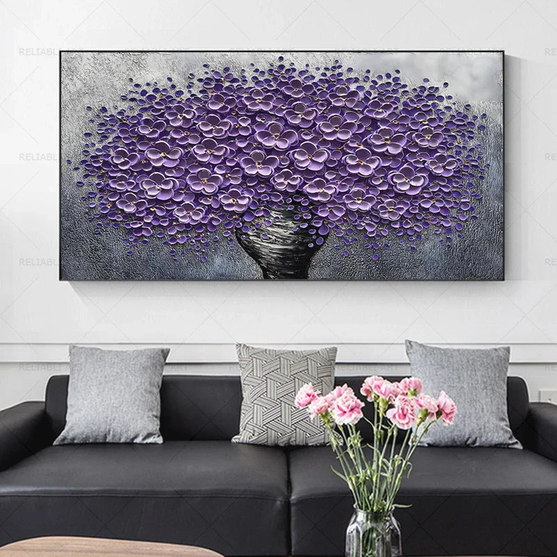 Moderne abstrakte Blumenbaum Wandkunst Fine Art Leinwanddrucke Große Größen Bilder Für Wohnzimmer Schlafzimmer Home Office Kunstdekoration | Brehn