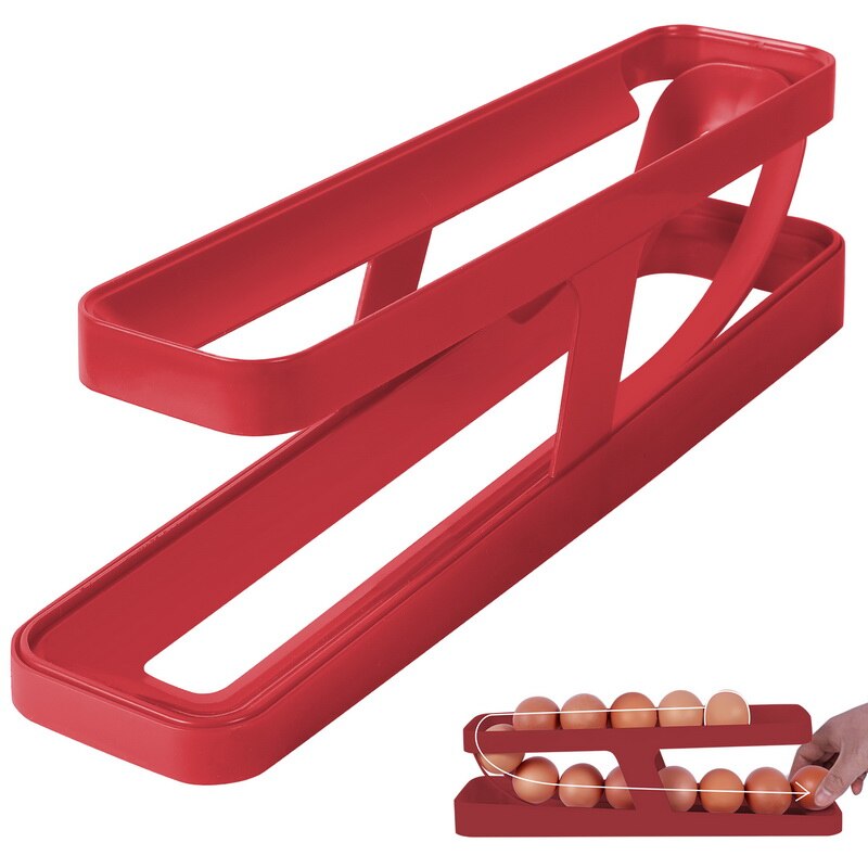 VIvolux | Automatischer Eierrollen Halter Organisator Gestell