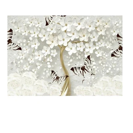 Abstract Floral Big Blossom Petal Tree Wandkunst Feine Kunst Leinwanddrucke Bild Für Wohnzimmer Schlafzimmer Salon Kunst Dekor | Brehn