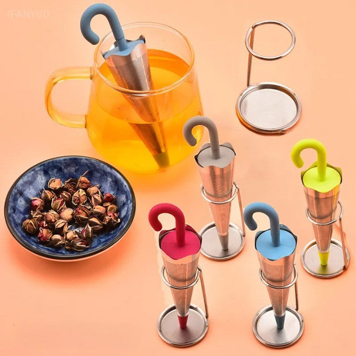 VIvolux | Regenschirm Edelstahl Teeinfusser