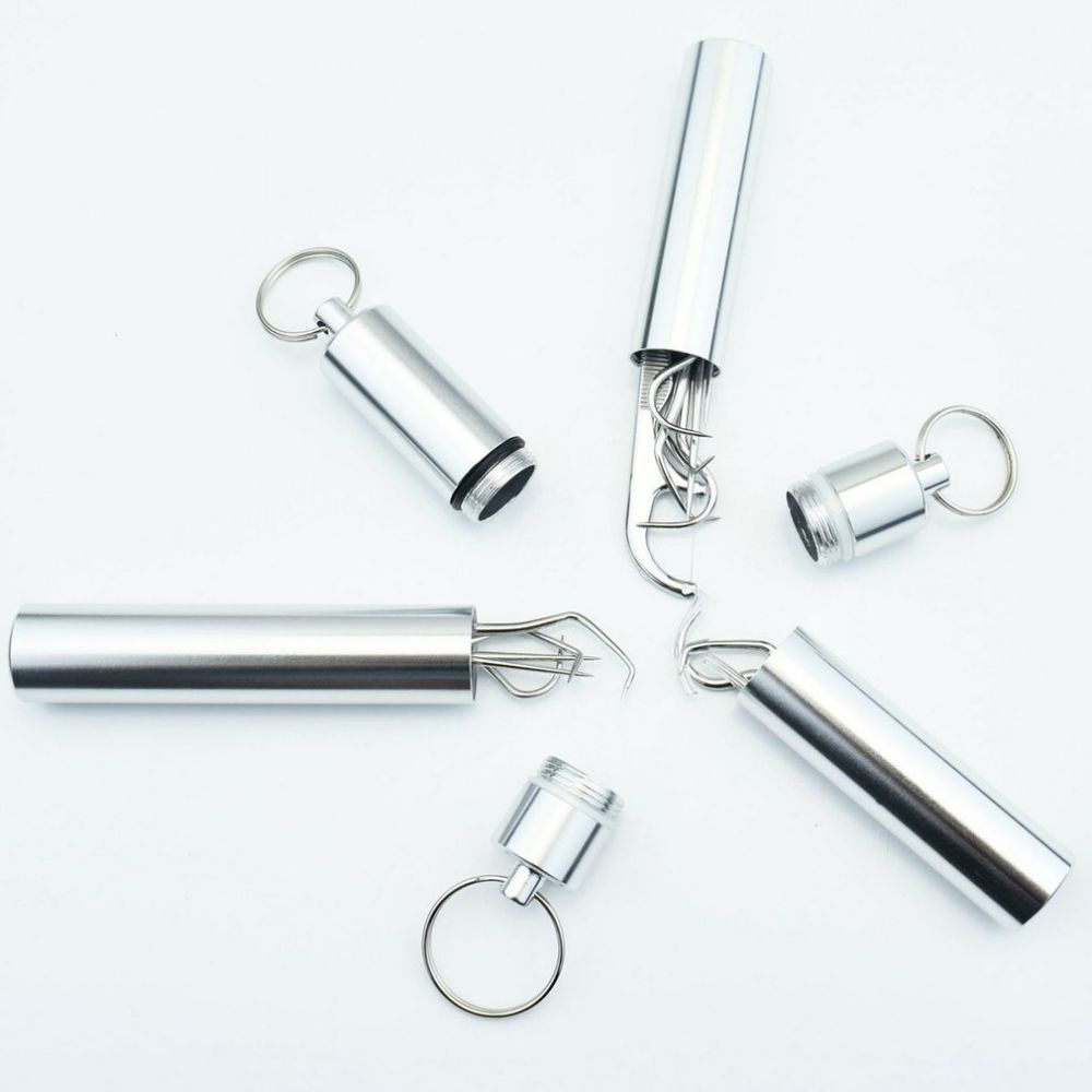 7-teiliges Edelstahl Zahnstocher Set | Brehn