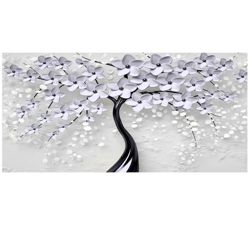 Abstract Floral Big Blossom Petal Tree Wandkunst Feine Kunst Leinwanddrucke Bild Für Wohnzimmer Schlafzimmer Salon Kunst Dekor | Brehn