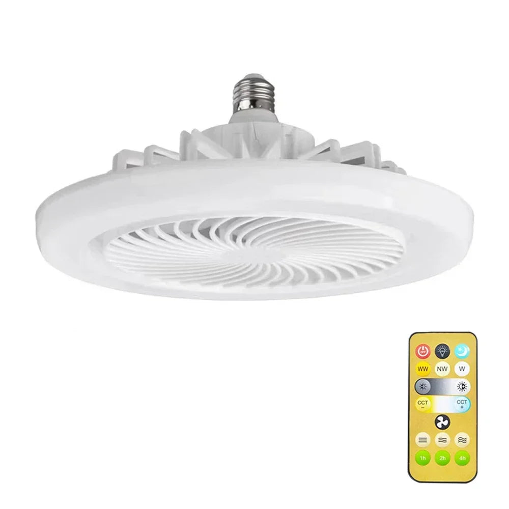 Upgrade Ihr Wohnraum mit dem Smart Remote Control Deckenventilator - LED-Beleuchtung und E27 Converter Basis inklusive für ultimativen Komfort | Brehn