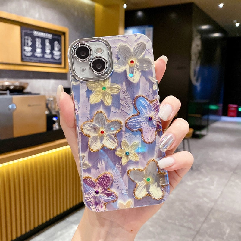 VIvolux | Flower Glow Soft Shockproof iPhone-Hülle