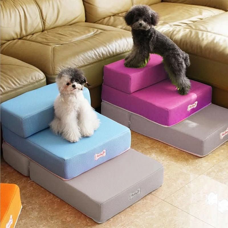 DOGSTEP PRO – Luxus-Hundetreppe für gelenkschonendes Klettern auf Sofa & Bett