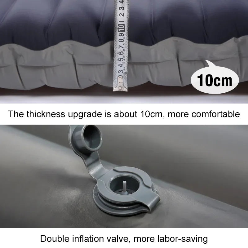 Ultraleichte, selbstaufblasende Campingmatratze mit integrierter Pumpe – Eryx