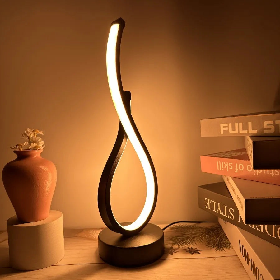 Brehn | Lumoara LED Tischlampe | Dimmbar | 3 Lichtfarben | Modernes Design