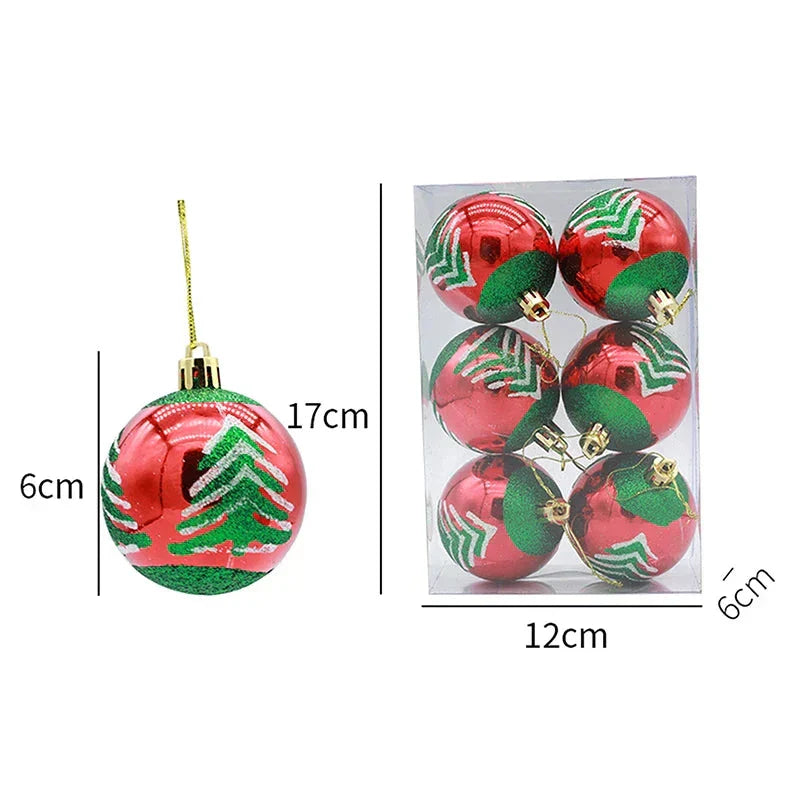 Elegante Schneeflocken Weihnachtskugeln Set – Hochwertige Christbaumkugeln in Rot, Weiß und Gold, perfekt für festliche Baumdeko zu Weihnachten | Brehn