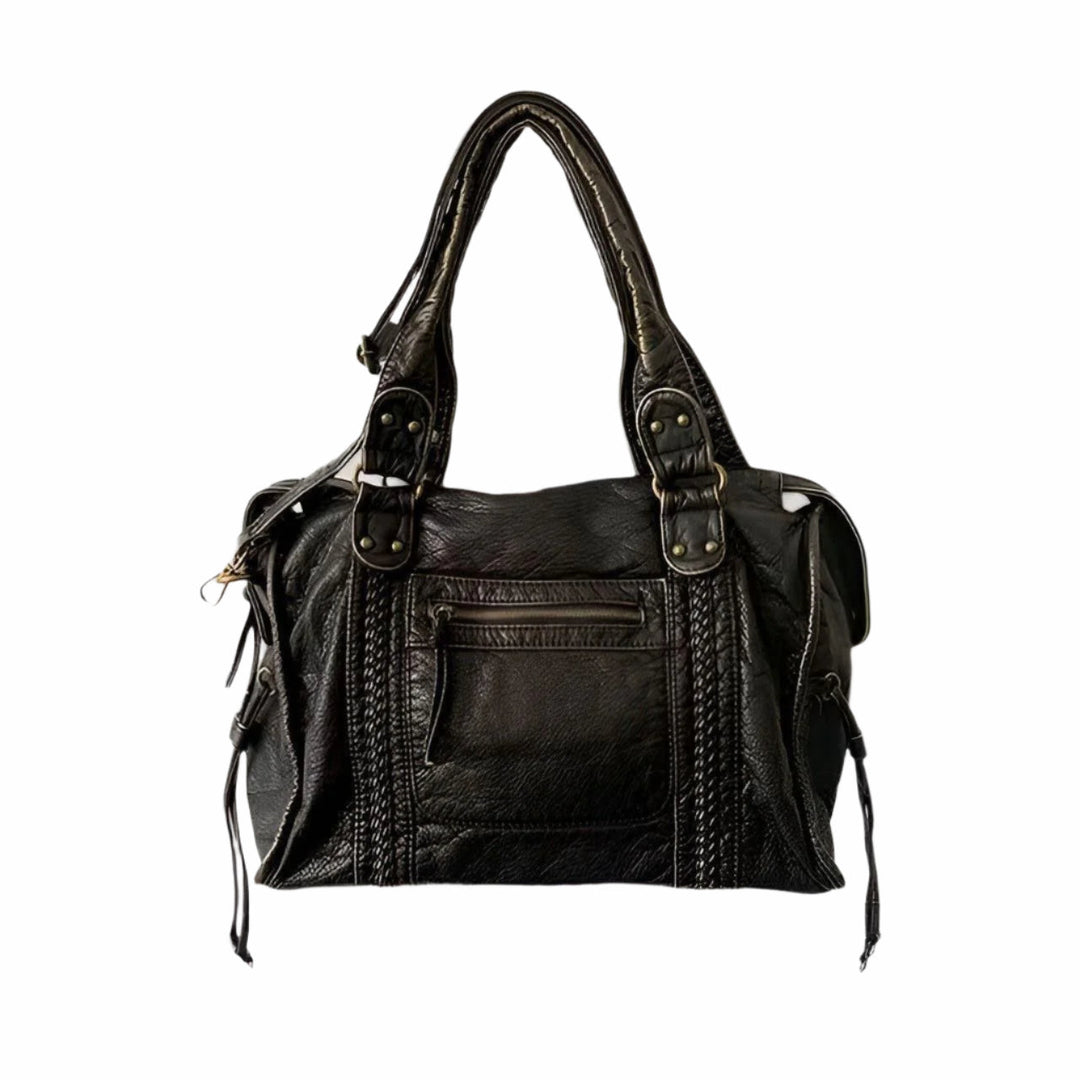 Schultertasche aus echtem Leder – Hochwertig und elegant | Perfekt für den Alltag & Büro | Brehn