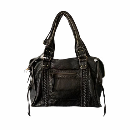 Schultertasche aus echtem Leder – Hochwertig und elegant | Perfekt für den Alltag & Büro | Brehn