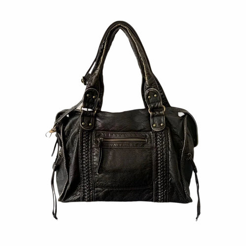 Schultertasche aus echtem Leder – Hochwertig und elegant | Perfekt für den Alltag & Büro | Brehn