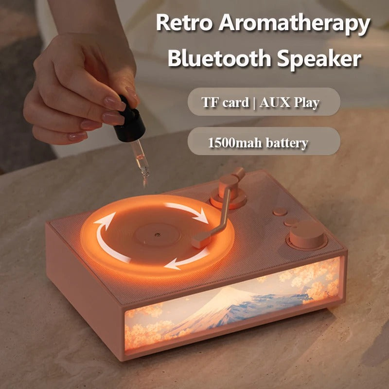 Vintage Design & LED Stimmungsbeleuchtung Drahtloser Aromatherapie Lautsprecher | Brehn