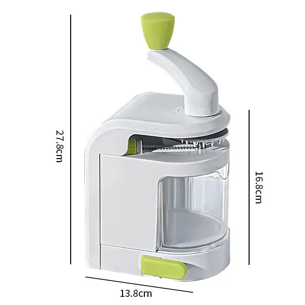 Brehn | SpiraChef Gemüsespiralschneider | 5-in-1 Spiralschneider & Hobel | Mit Saugfuß & Klappdesign | Für Zoodles, Gemüse & Obst