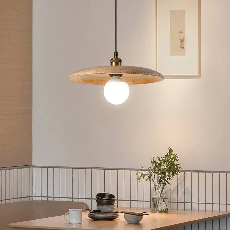 Brehn | Nordic Minimalist Holz LED Pendelleuchte