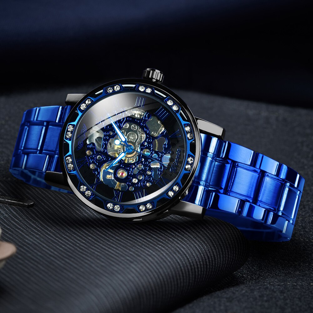 Brehn | Luminescente Mechanische Titan Skeleton Uhr