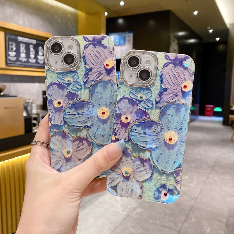 VIvolux | Flower Glow Soft Shockproof iPhone-Hülle