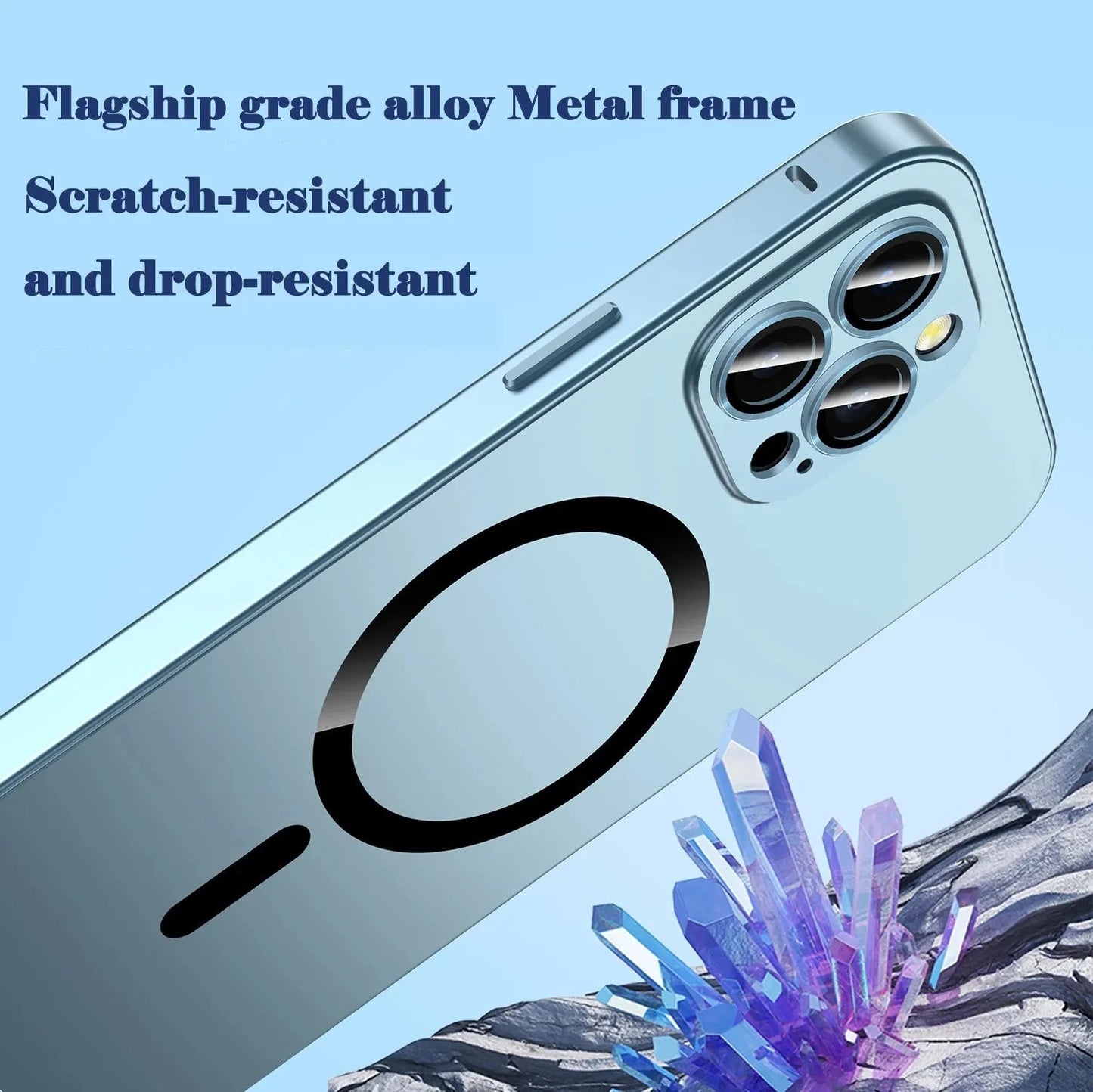 VIvolux | Magsafe Aluminiumrahmen Metallbumper iPhone-Hülle
