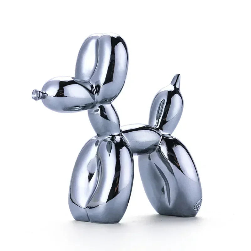 Brehn | Nordic Ballon Hund Skulptur Harz Tier Ornament Kunst Skulpturen und Figuren Handwerk Hause Dekoration Zimmer Desktop Zubehör