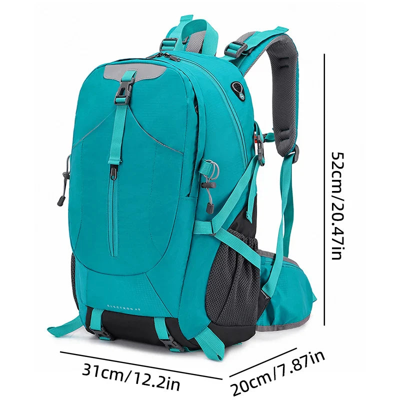Brehn | Reiserucksack TrekVault 40 | 40 L Outdoor-Rucksack mit Regenhülle | Für Wandern, Reisen & Alltag | 31 × 20 × 52 cm