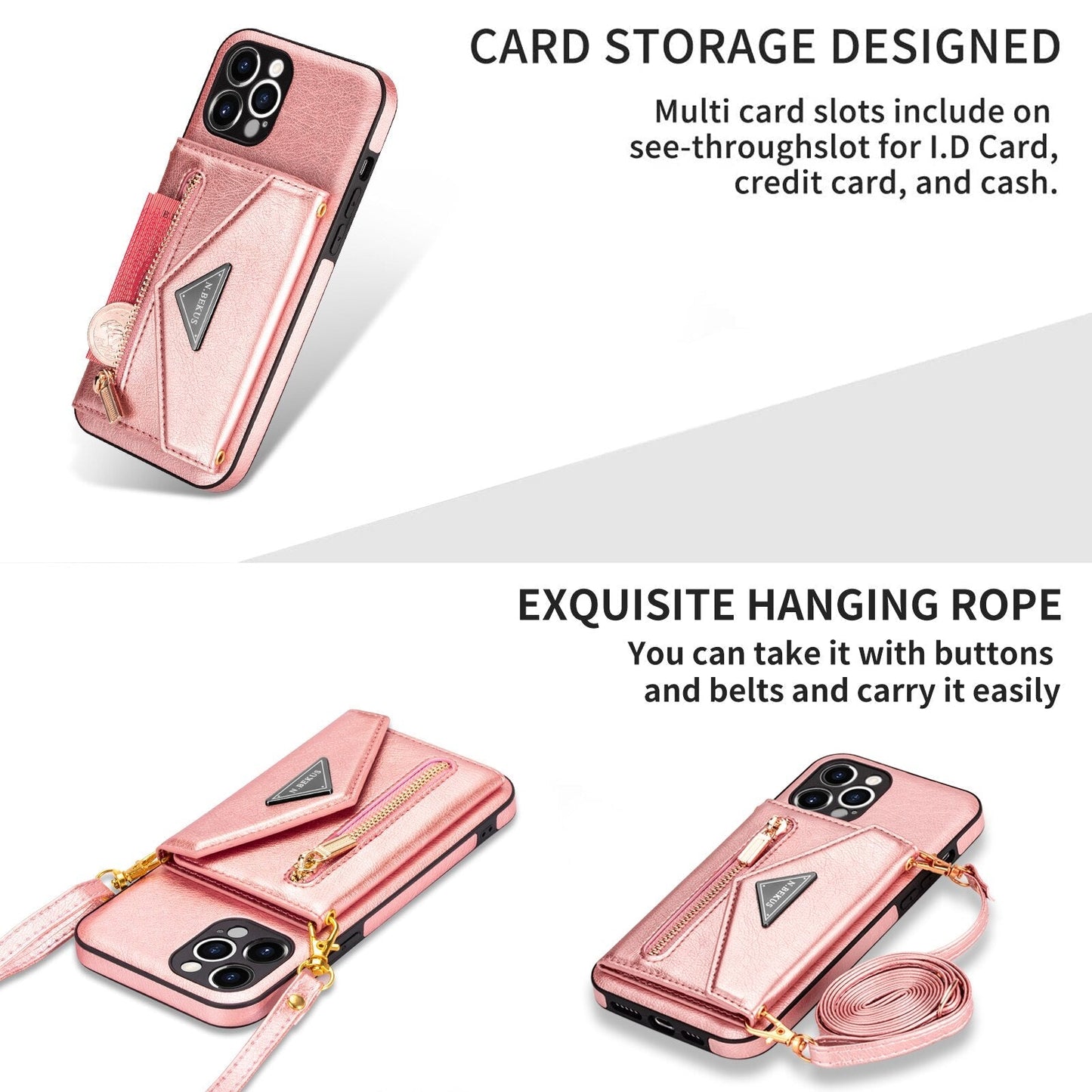 VIvolux | Smart Carry iPhone Kartenhalter Wallet Cover Case