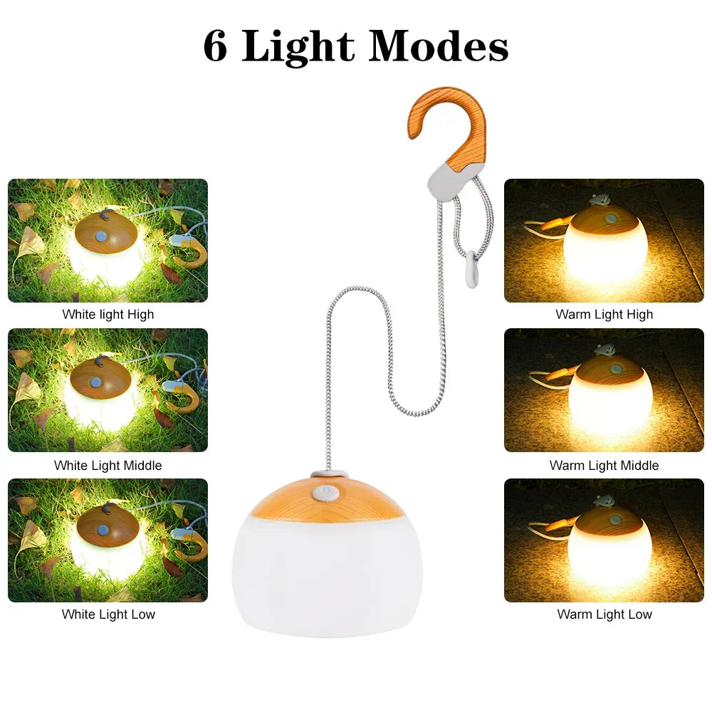 Brehn | Retro Campinglaterne USB wiederaufladbares Licht - CampGlow