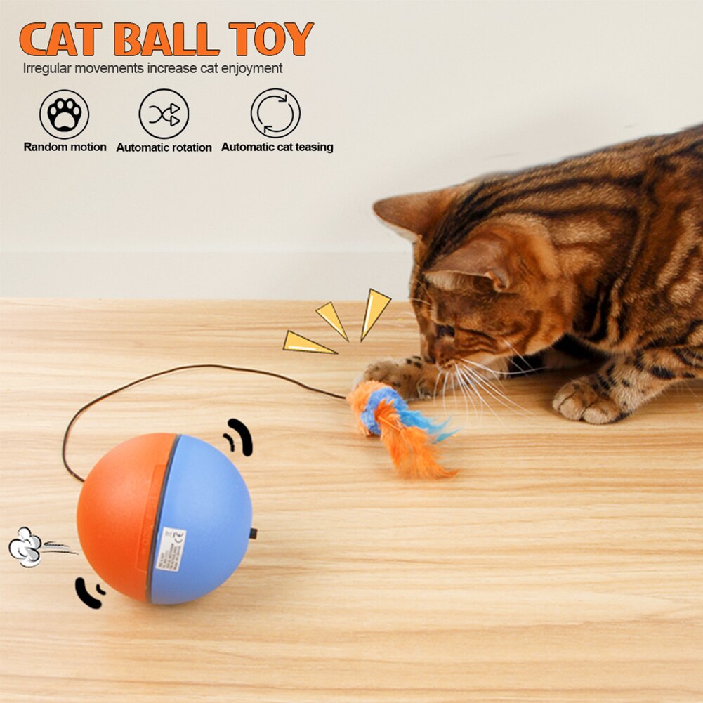VIvolux | Game Master Automatischer Laufender Katzenball Spielzeug