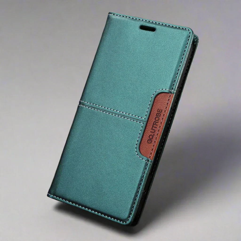 Brehn | RFID Leder Samsung Magnetisch Flip Brieftasche Case