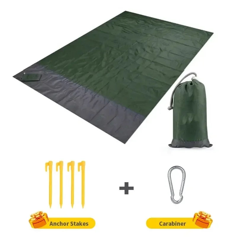 Brehn | Stranddecke AeroLoom | XXL 210x200 cm | Wasserdicht & Sandfrei | Ultraleicht & Tragbar