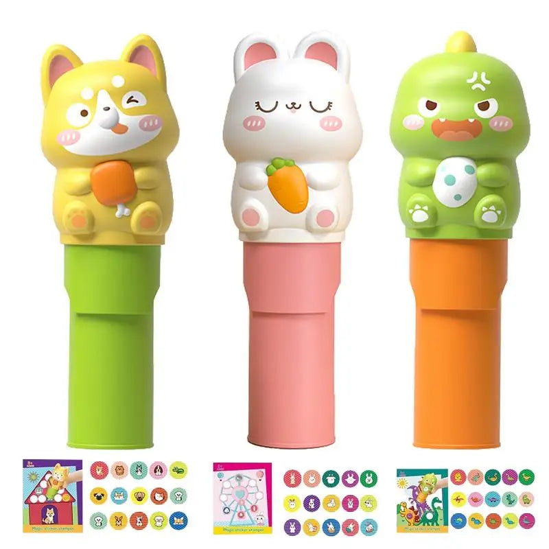 Brehn | Wasserdicht Unbegrenzter Spaß Kinder Sticker Stempel Set