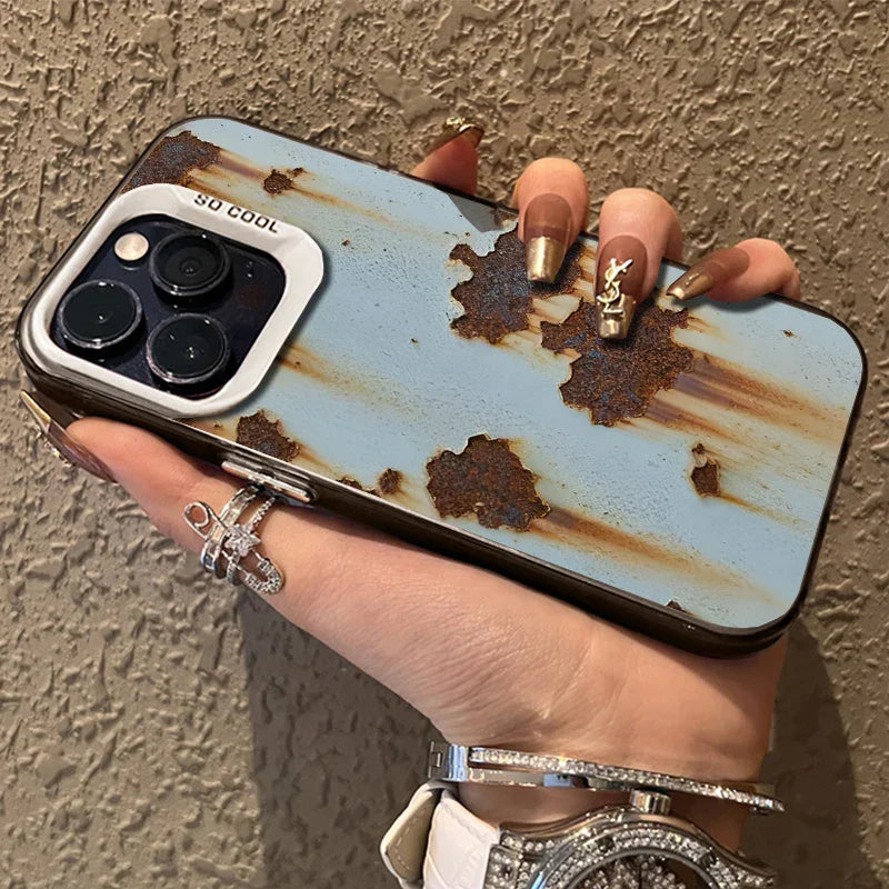 Brehn | Industrieller Rostfinish Stoßfeste iPhone-Hülle