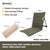 Brehn | TREKASE Camping-Klappstuhl | Ultraleicht & wetterfest | Aluminiumrahmen | Gepolstert für extra Komfort | Schnell aufbaubar