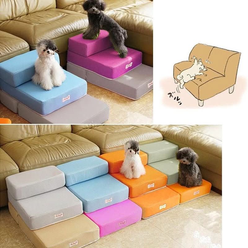 DOGSTEP PRO – Luxus-Hundetreppe für gelenkschonendes Klettern auf Sofa & Bett
