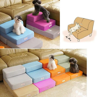 DOGSTEP PRO – Luxus-Hundetreppe für gelenkschonendes Klettern auf Sofa & Bett