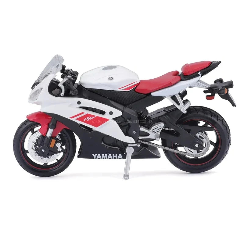 Brehn | 1:18 Maßstab Yamaha R6 Legierungsroller Sportbike Figuren Diecasts Kinder Spielzeug Motorrad Rennmodell Nachbildungen Sammlergeschenk für Jungen