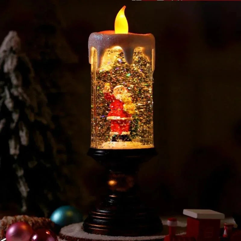 Schneefall Kristall Weihnachtskerzenlicht | Brehn