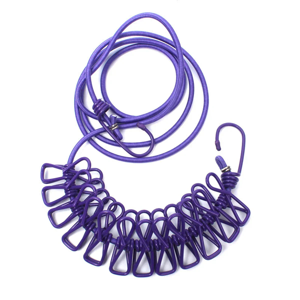 Winddicht Rutschfeste Elastische Multi-Clip Reise Wäscheleine | Brehn