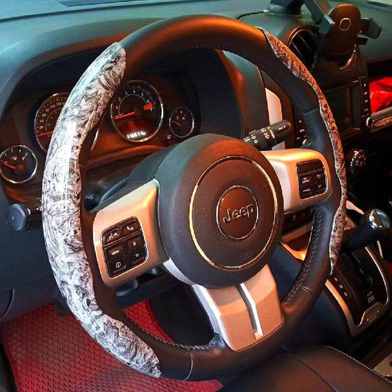 Brehn | Rutschfeste Holzmaserung Auto-Lenkradabdeckung