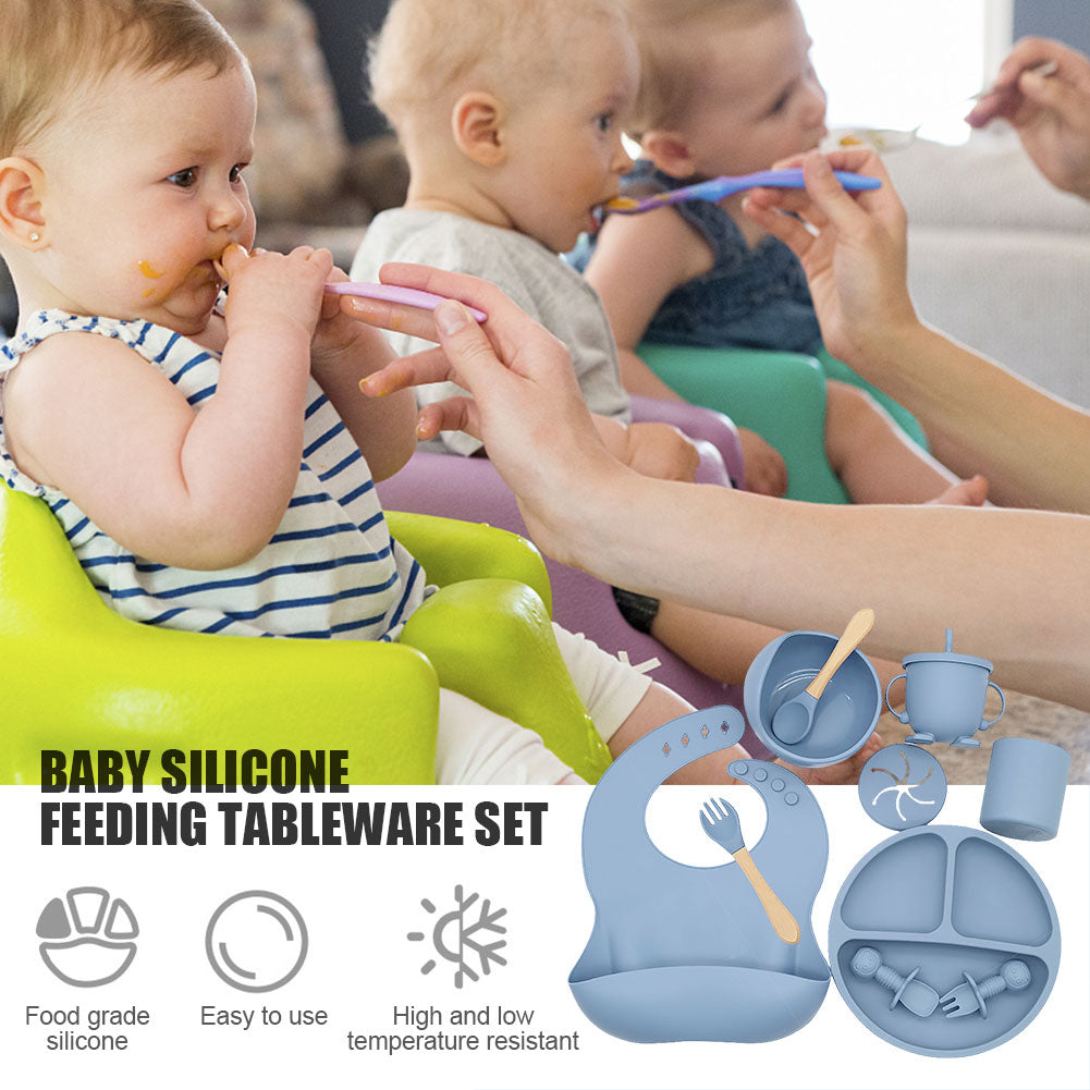 Silicone Baby Feeding Tableware Set | Brehn