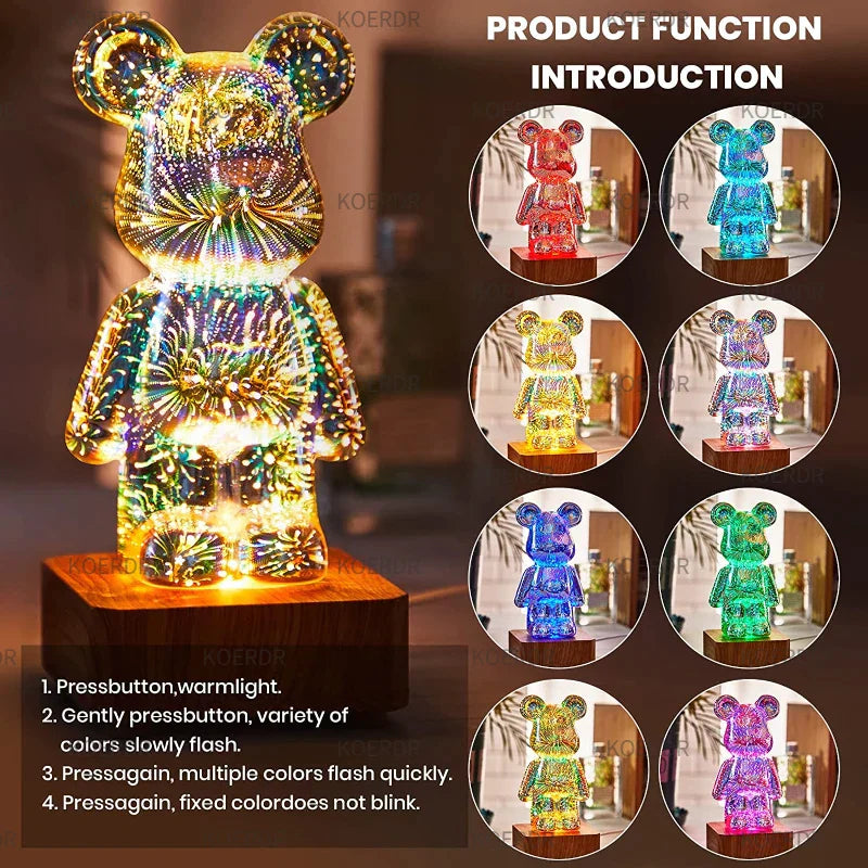 Magische 3D Feuerwerksprojektions-Stimmungslicht - StarBear | Brehn