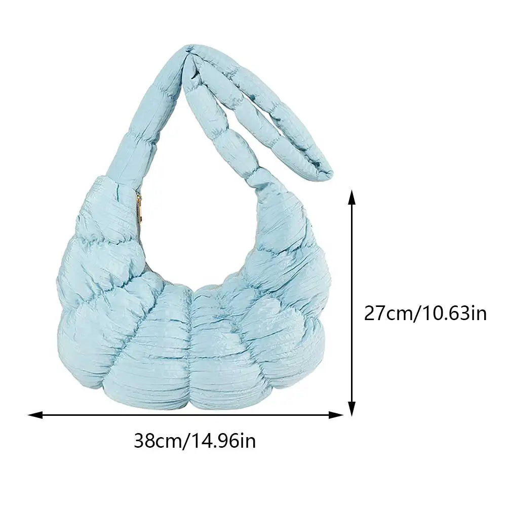 Puff Croissant Schultertasche