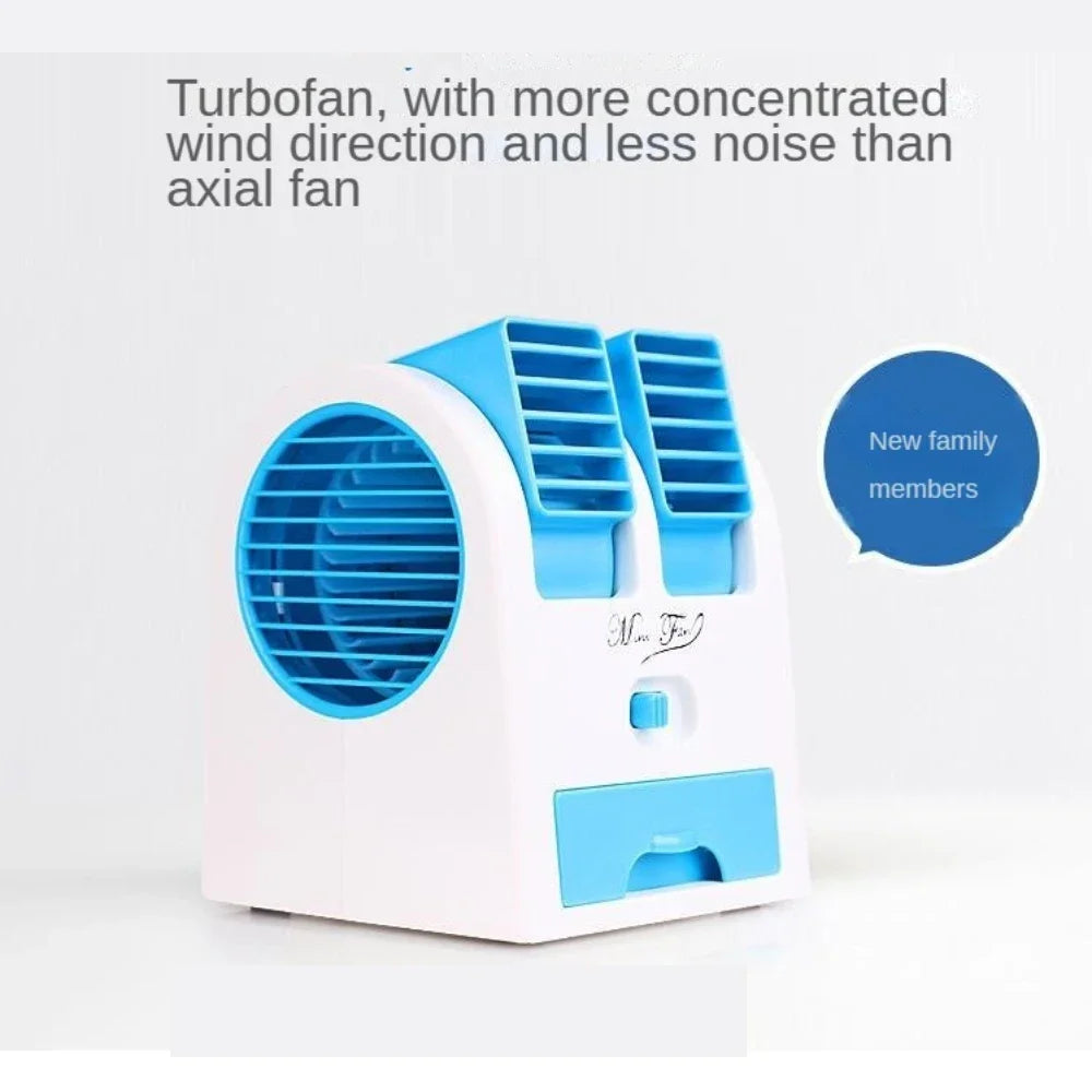 Brehn | Dual-Outlet Turbo Kühlung Tischluftbefeuchter Ventilator