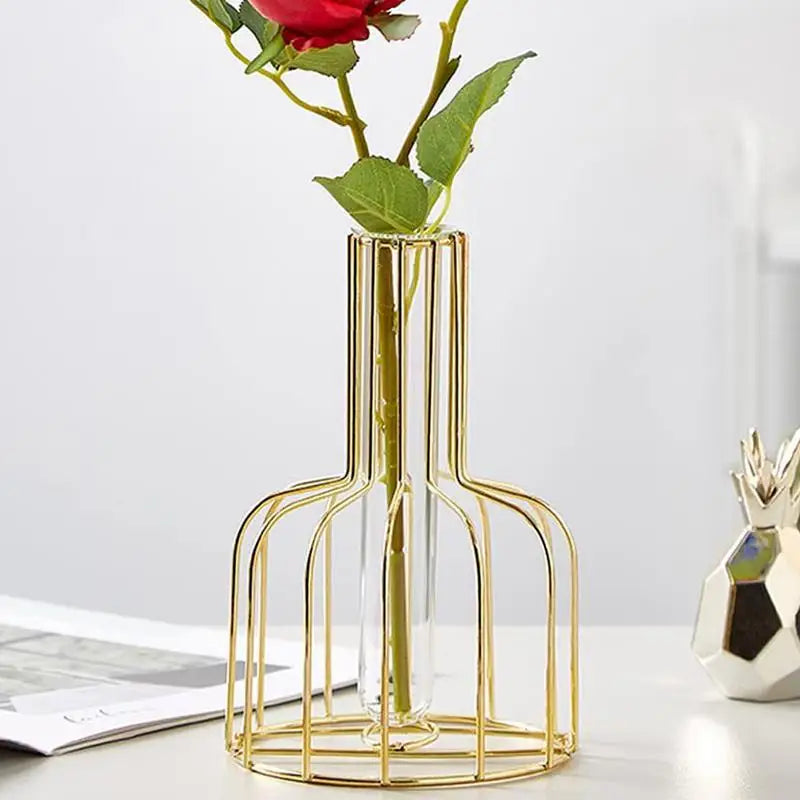 Gold Cage Vase Brehn