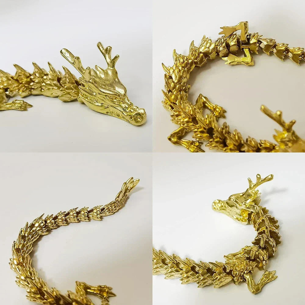 Mystische Schuppen 3D Messing Drache Wohnkultur